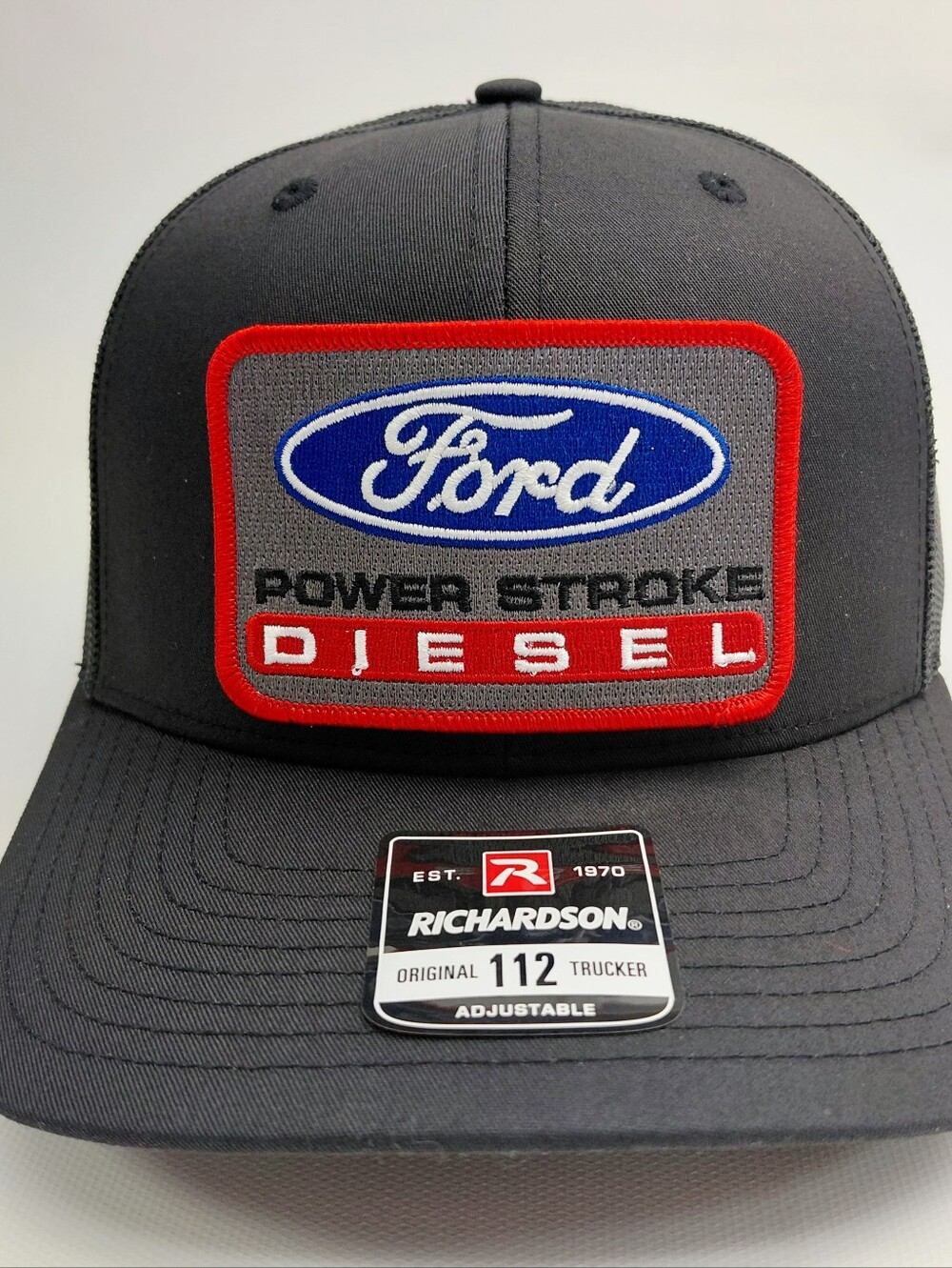 Ford Power Stroke Diesel Richardson Embroidered Trucker Cap Hat Mesh Snapback